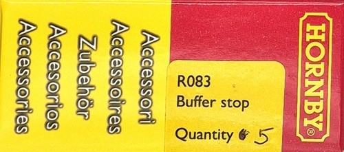 Hornby r083 buffer stop pack - buffer,